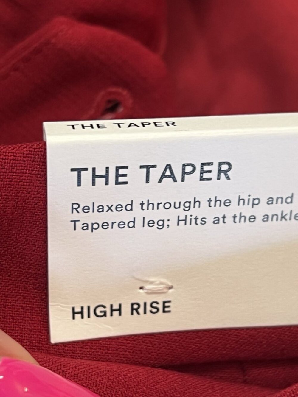 Ann Taylor The Taper Red Pants Size 8 Trousers - Picture 5 of 8